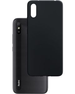 Matt Back Cover TPU Case Θήκη Black (Xiaomi Redmi 9A / 9AT)