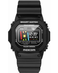 MaxCom FW22 FitGo Classic Smart Watch Fitness Tracker IP68 - Black