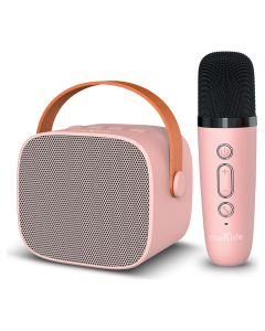 Maxlife MXKS-100 Karaoke Speaker with Microphone Ασύρματο Μικρόφωνο Karaoke με Ηχείο - Pink - MT81778