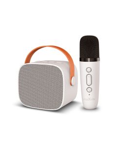 Maxlife MXKS-100 Karaoke Speaker with Microphone Ασύρματο Μικρόφωνο Karaoke με Ηχείο - White - MT76075