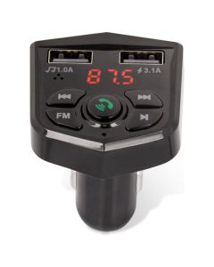 Maxlife MXFT-02 FM Transmitter Car Charger 2x USB Φορτιστής Αυτοκινήτου - Black - MT82747