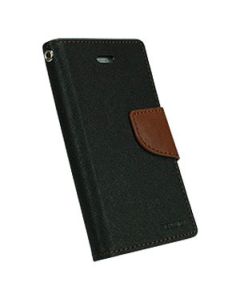 Mercury Leather Case Θήκη Πορτοφόλι Μαύρο (Samsung LG G Flex)