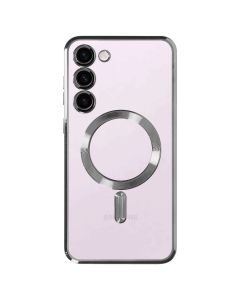Metallic MagSafe Case Θήκη Σιλικόνης Clear / Silver (Samsung Galaxy S22 Plus)