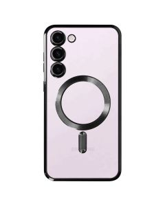 Metallic MagSafe Case Θήκη Σιλικόνης Clear / Black (Samsung Galaxy S23 Plus)