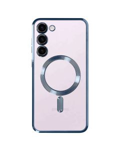 Metallic MagSafe Case Θήκη Σιλικόνης Clear / Blue (Samsung Galaxy S23 Plus)