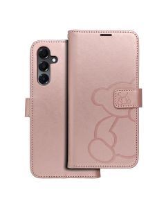 Forcell MEZZO Smart Book Case με Δυνατότητα Stand Θήκη Πορτοφόλι Rose Gold Teddy Bear (Samsung Galaxy A16 4G / 5G) - MT82937