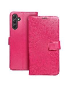 Forcell MEZZO Smart Book Case με Δυνατότητα Stand Θήκη Πορτοφόλι Magenta Mandala (Samsung Galaxy A34 5G) - MT72381