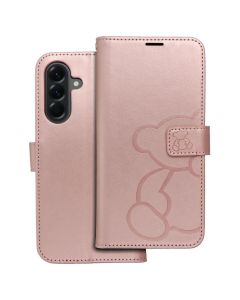 Forcell MEZZO Smart Book Case με Δυνατότητα Stand Θήκη Πορτοφόλι Rose Gold Teddy Bear (Samsung Galaxy A56 5G) - MT79608