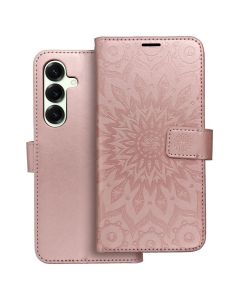 Forcell MEZZO Smart Book Case με Δυνατότητα Stand Θήκη Πορτοφόλι Rose Gold Mandala (Samsung Galaxy S25) - MT79451