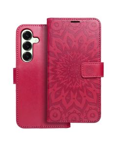 Forcell MEZZO Smart Book Case με Δυνατότητα Stand Θήκη Πορτοφόλι Magenta Mandala (Samsung Galaxy S25 Plus) - MT79449