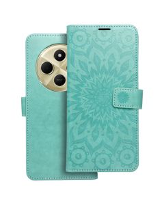 Forcell MEZZO Smart Book Case με Δυνατότητα Stand Θήκη Πορτοφόλι Green Mandala (Xiaomi Redmi 14C / Redmi A4 / Poco C75) - MT79420