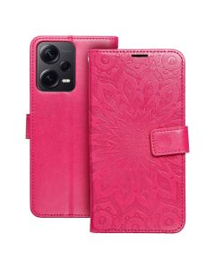 Forcell MEZZO Smart Book Case με Δυνατότητα Stand Θήκη Πορτοφόλι Magenta Mandala (Xiaomi Redmi Note 12 5G / Poco X5 5G) - MT72393