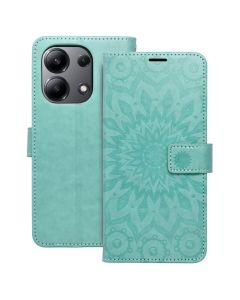 Forcell MEZZO Smart Book Case με Δυνατότητα Stand Θήκη Πορτοφόλι Green Mandala (Xiaomi Redmi Note 13 4G) - MT80130