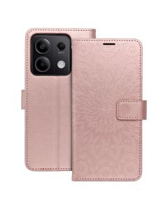 Forcell MEZZO Smart Book Case με Δυνατότητα Stand Θήκη Πορτοφόλι Rose Gold Mandala (Xiaomi Redmi Note 13 5G) - MT74457