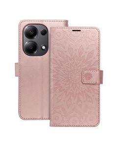 Forcell MEZZO Smart Book Case με Δυνατότητα Stand Θήκη Πορτοφόλι Rose Gold Mandala (Xiaomi Redmi Note 13 Pro 4G / Poco M6 Pro 4G) - MT74479