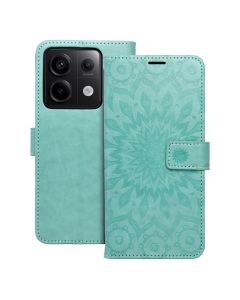 Forcell MEZZO Smart Book Case με Δυνατότητα Stand Θήκη Πορτοφόλι Green Mandala (Xiaomi Redmi Note 13 Pro 5G) - MT74470