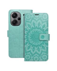 Forcell MEZZO Smart Book Case με Δυνατότητα Stand Θήκη Πορτοφόλι Green Mandala (Xiaomi Redmi Note 13 Pro Plus 5G) - MT74464