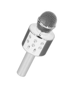 Handheld KTV WS-858 Ασύρματο Μικρόφωνο Bluetooth Karaoke - Silver