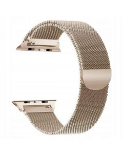TECH-PROTECT Milanese Stainless Steel Watch Strap Gold (περιλαμβάνει τα μεταλλικά κουμπώματα) για Apple Watch 42/44/45/49mm (1/2/3/4/5/6/7/8/9/SE/ULTRA)
