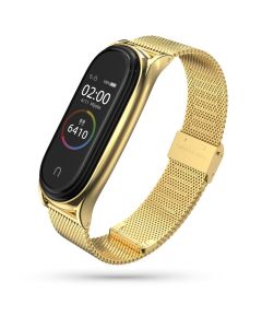 TECH-PROTECT Milanese Stainless Steel Watch Strap Gold για Xiaomi Mi Band 5 / 6