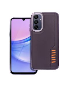 Milano PU Leather Back Cover Case - Dark Purple (Samsung Galaxy A15 4G / 5G)