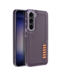 Milano PU Leather Back Cover Case - Dark Purple (Samsung Galaxy A55 5G)