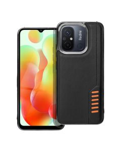 Milano PU Leather Back Cover Case - Black (Xiaomi Redmi 12C)