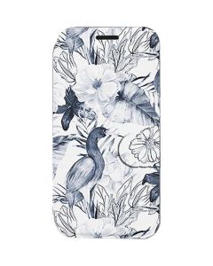Mobiwear Book Stand Case Θήκη (MX09S) Blue Flowers (Xiaomi Poco M3)