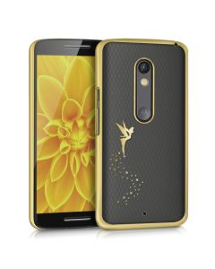 Ultra Thin Crystal Glitter Fairy Case (35578.21) Πλαστική Θήκη Gold (Motorola Moto X Play)