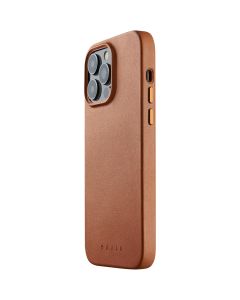 Mujjo Full Leather Classic Case (MUJJO-CL-023-TN) Δερμάτινη Θήκη - Tan Brown (iPhone 14)
