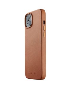 Mujjo Full Leather Classic Case (MUJJO-CL-025-TN) Δερμάτινη Θήκη - Tan Brown (iPhone 14 Plus)
