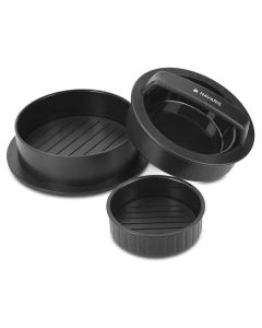 Navaris 3-in-1 Burger Press Kit (44178) Σετ Συμπίεσης Κιμά για Burger - Black