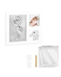 Navaris Baby Picture Frame with Plaster Print (54248.01) Κορνίζα για Αποτύπωμα Μωρού από Πηλό - Elephant