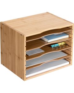 Navaris Bamboo Desk Organiser with 4 Expandable Shelves (54271.2) Ράφι Οργάνωσης Γραφείου