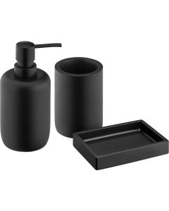 Navaris Bathroom Accessories Set (56525.01) Σετ Μπάνιου 3 τεμαχίων - Black