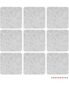 Navaris 9x Felt Memo Board Squares Set (46231.02.25) Σετ Πίνακες Ανακοινώσεων - Light Grey