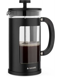 Navaris French Press Coffee Maker with Stainless Steel Filter 1L (46547.02.3) Γαλλική Καφετιέρα - Black