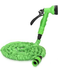 Navaris Flexible Garden Hose with 7 Pattern Spray Gun (47274.4) Επεκτεινόμενο Λάστιχο Πλύσης 30m Green