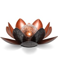 Navaris LED Solar Lotus Garden Lantern (51101.04.01) LED Φωτιστικό Εξωτερικού Χώρου - Amber