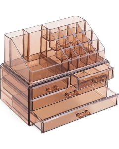 Navaris Make-Up Storage Organiser (54656.05) Κουτί Αποθήκευσης Καλλυντικών - Brown