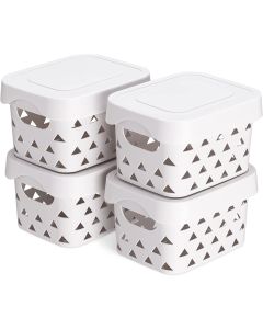 Navaris Small Storage Baskets Set of 4 (55429.01) Κουτιά Αποθήκευσης - Grey