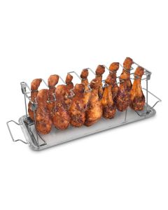 Navaris Stainless Steel Chicken Wings / Legs Rack (43682) Γκριλιέρα για 12 Μπούτια / Φτερούγες Κοτόπουλου