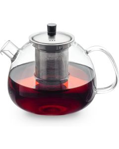 Navaris Borosilicate Glass Teapot with Strainer and Lid 1500ml (50107.01) Τσαγιέρα Γυάλινη με Φίλτρο