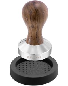 Navaris Espresso Tamper for Coffee with Wooden Handle 58mm (51802.01.30) Tamper Espresso