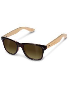 Navaris Wayfarer Unisex Sunglasses (40731.05.05) Ξύλινα Γυαλιά Ηλίου UV400 - Brown / Brown