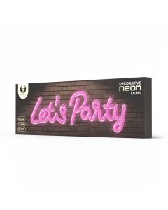 Forever Plexi Light Neon LED Light Let's Party FPNE20 Φωτιστικό - Pink
