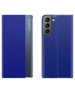 New Sleep Flip Cover Case Θήκη με Ημιδιάφανο Παράθυρο - Blue (Samsung Galaxy A54 5G)