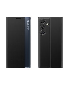 New Sleep Flip Cover Case Θήκη με Ημιδιάφανο Παράθυρο - Black (Samsung Galaxy A54 5G)
