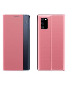 New Sleep Flip Cover Case Θήκη με Ημιδιάφανο Παράθυρο - Pink (Xiaomi Poco M3 / Redmi 9T)