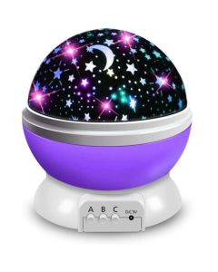 Night Light Rotating Projector 360 Led Περιστρεφόμενο Φωτιστικό Δωματίου - Purple